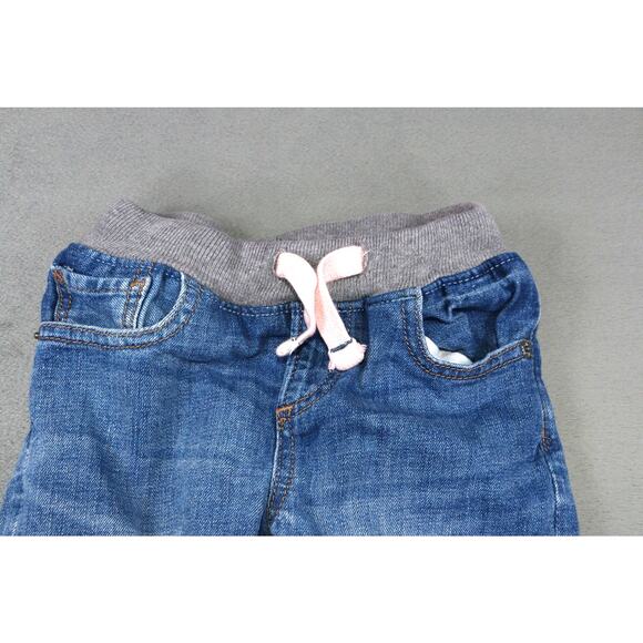 GAP Denim Toddler Jeans 4 Years Slim Fit Pull-On Knit Waist Blue Boys Girls - Picture 5 of 10